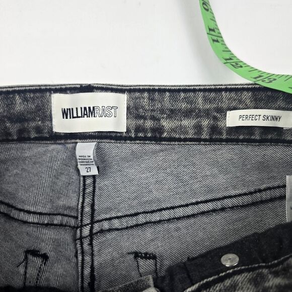 William Rast NWOT -1155 Perfect Skinny Jeans Ankle Zipper Grey Women's size 27 - Picture 4 of 9